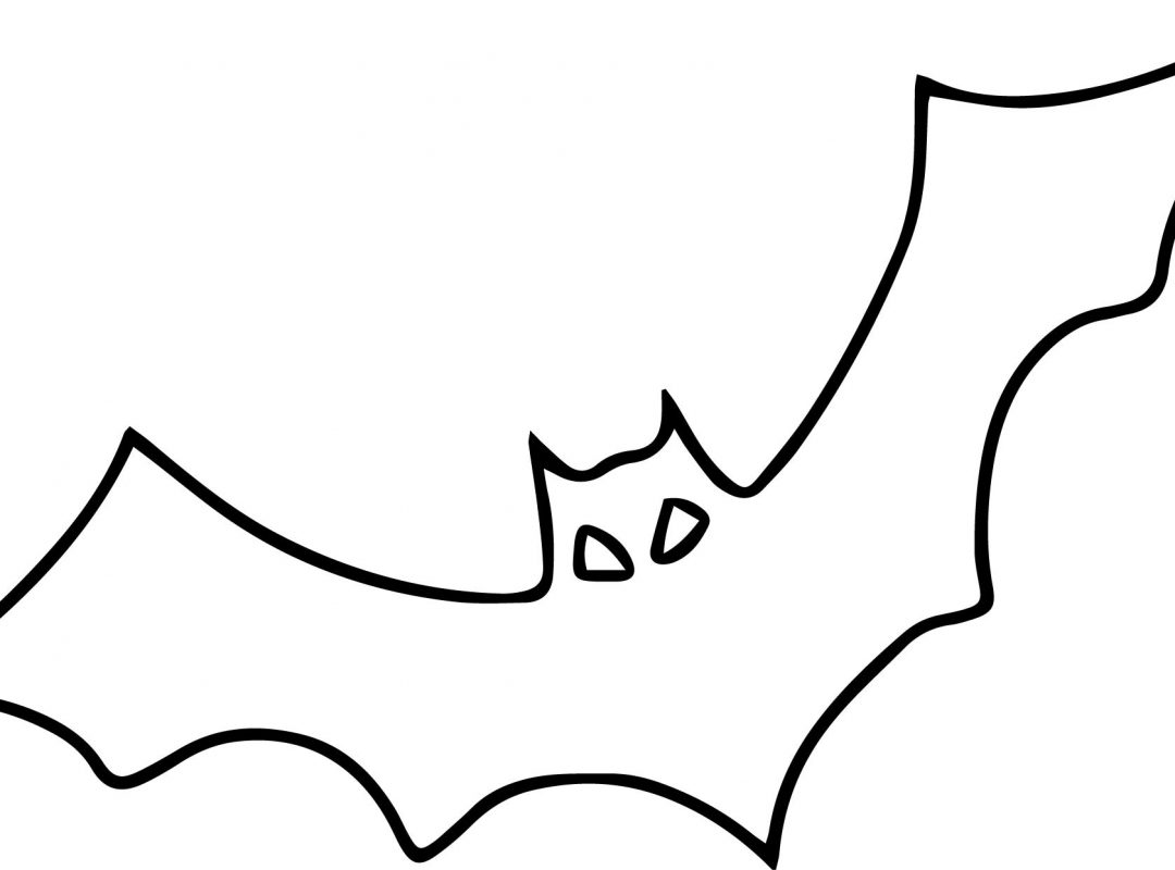 1080x800 Halloween Bat Coloring Pages For Kids Printable Free Animals Cute