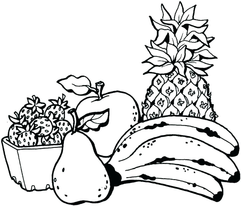 945x805 Fruit Coloring Sheets Fruit Printable Coloring Pages Unique Fruit