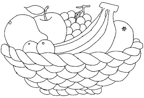 500x340 Fruit And Vegetable Coloring Pages Fruit And Vegetable Coloring