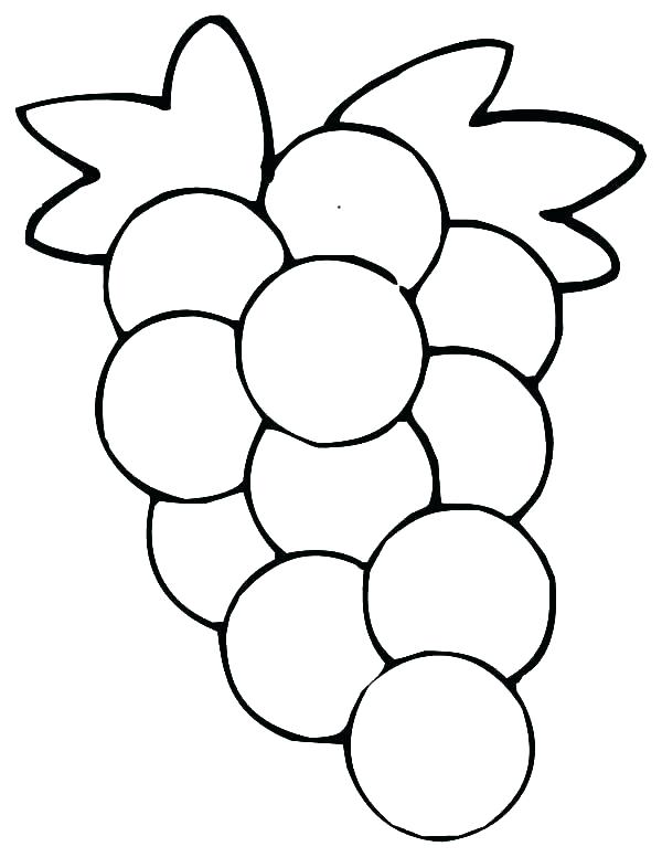 600x776 Apple Color Pages Apple Coloring Pages Fruit Color Pages Grapes