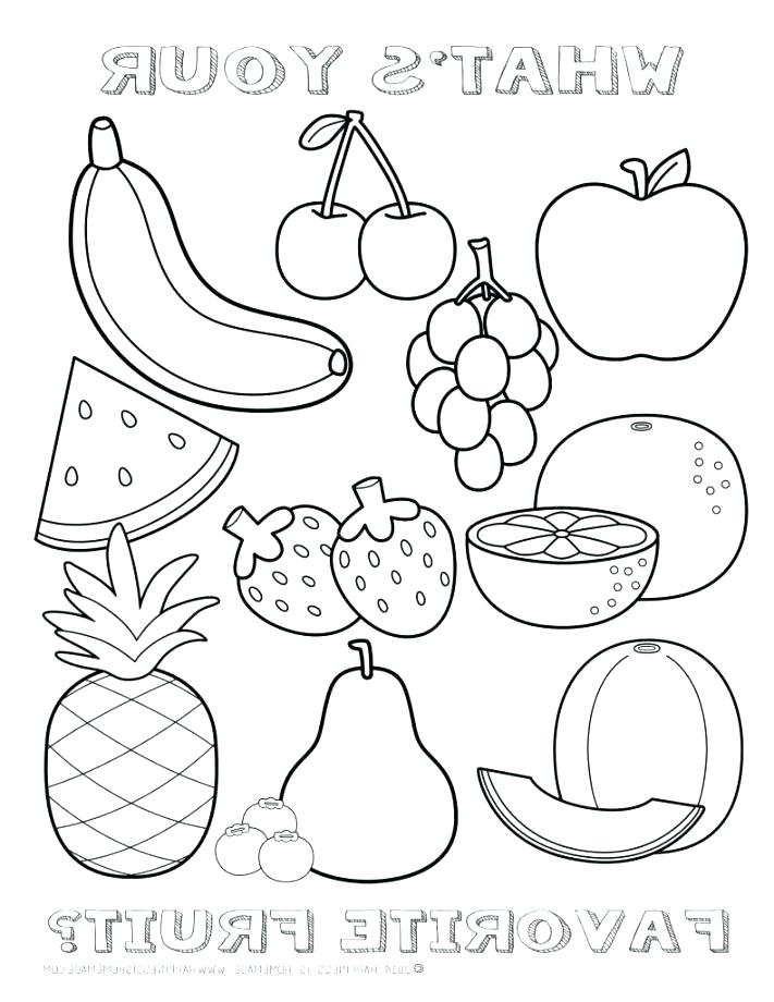 711x920 Fruit Coloring Pictures Fruit Color Pages Fruit Coloring Pages