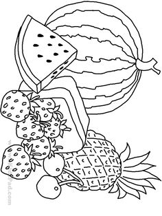 236x314 Fruit Salad Coloring Pages Food