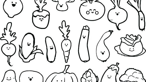 585x329 Fruits And Veggies Coloring Pages S S Fruits And Vegetables