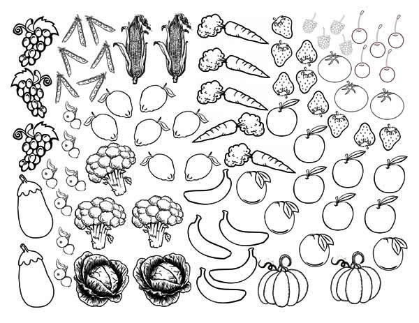 600x463 Trendy Inspiration Ideas Fruits And Vegetables Coloring Pages