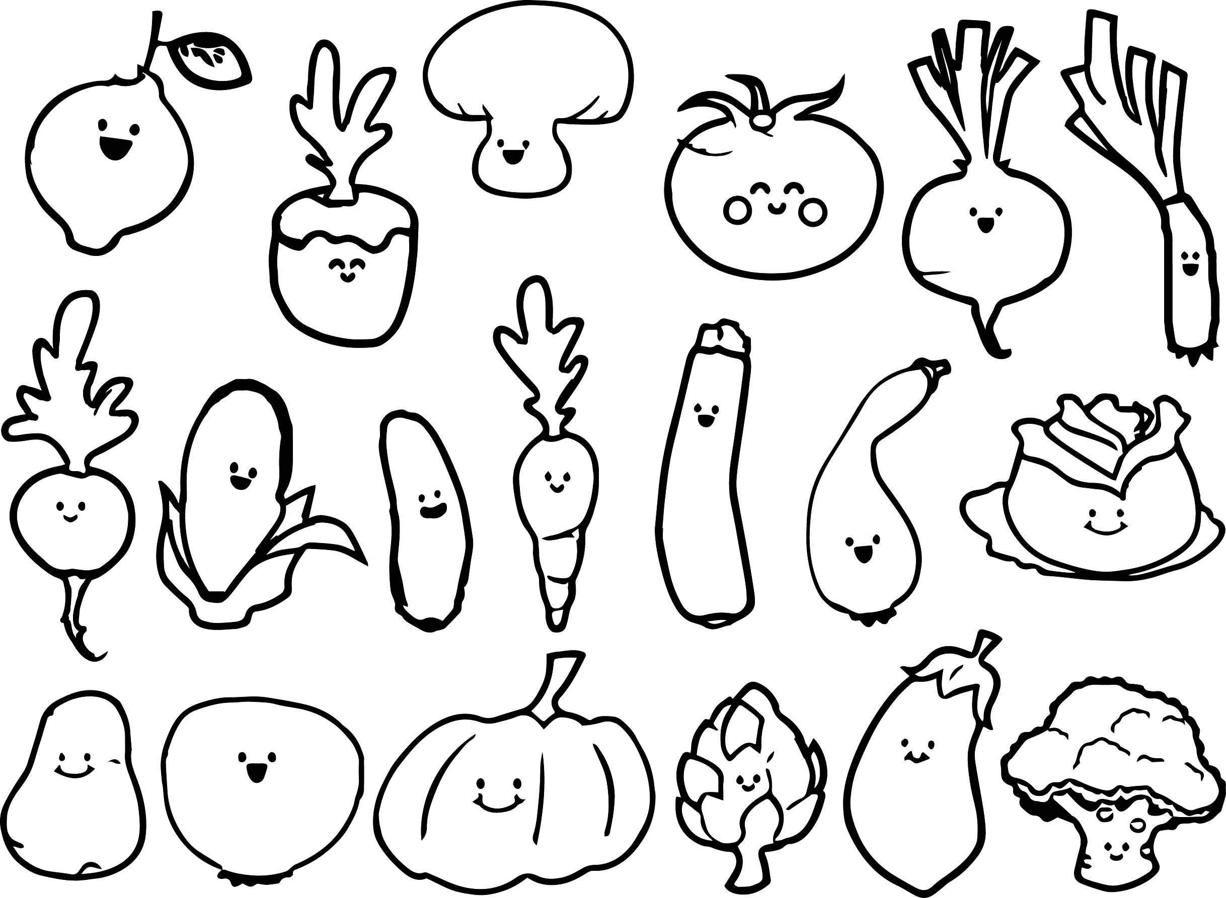 2436x1786 Fruit And Vegetable Coloring Pages With Wallpaper Hd For Iphone