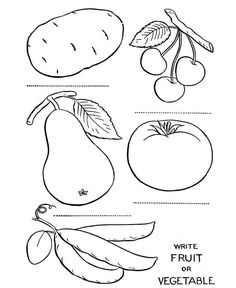 236x288 Fruit And Vegetable Coloring Pages