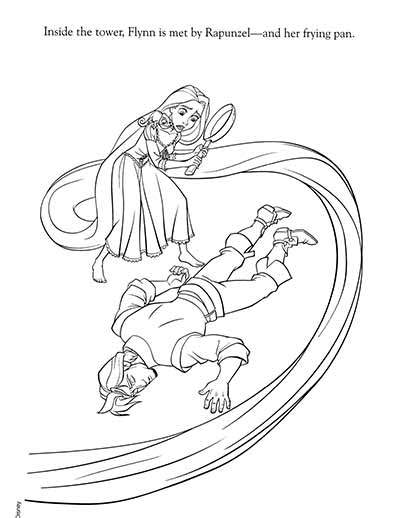 400x518 Free Tangled Coloring Pages