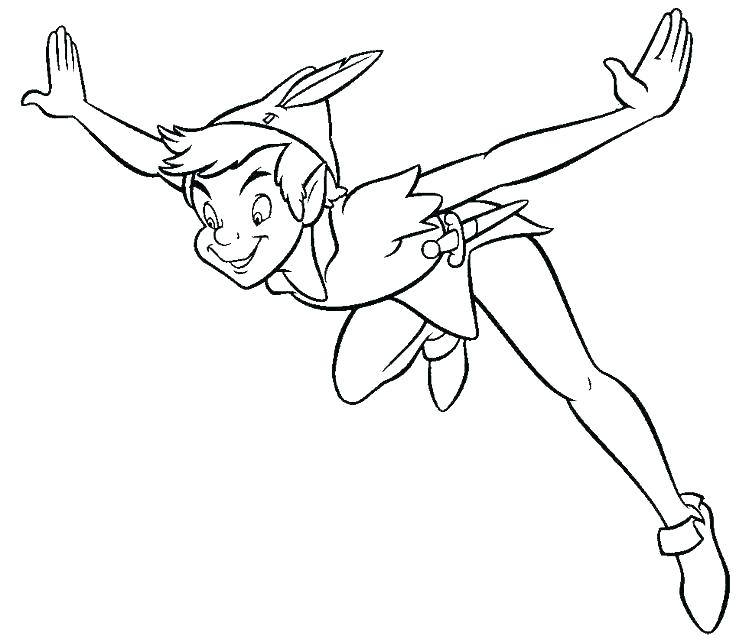 736x642 Pan Coloring Page Peter Pan Mermaid Coloring Pages