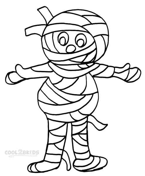 494x600 Printable Mummy Coloring Pages For Kids