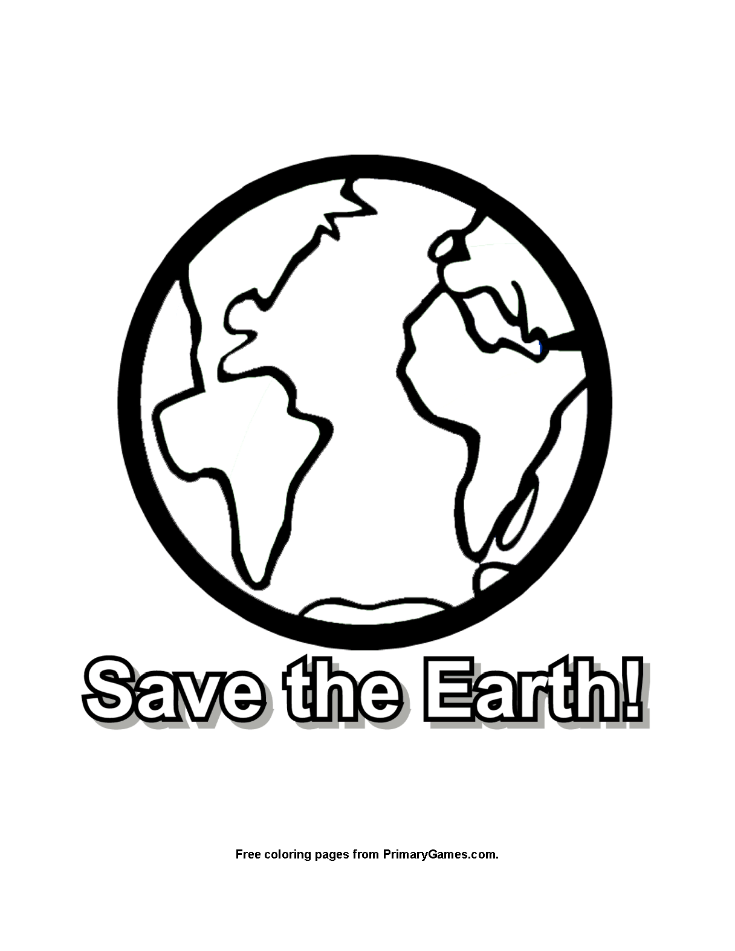 735x951 Save The Earth Coloring Page Printable Earth Day Coloring Ebook