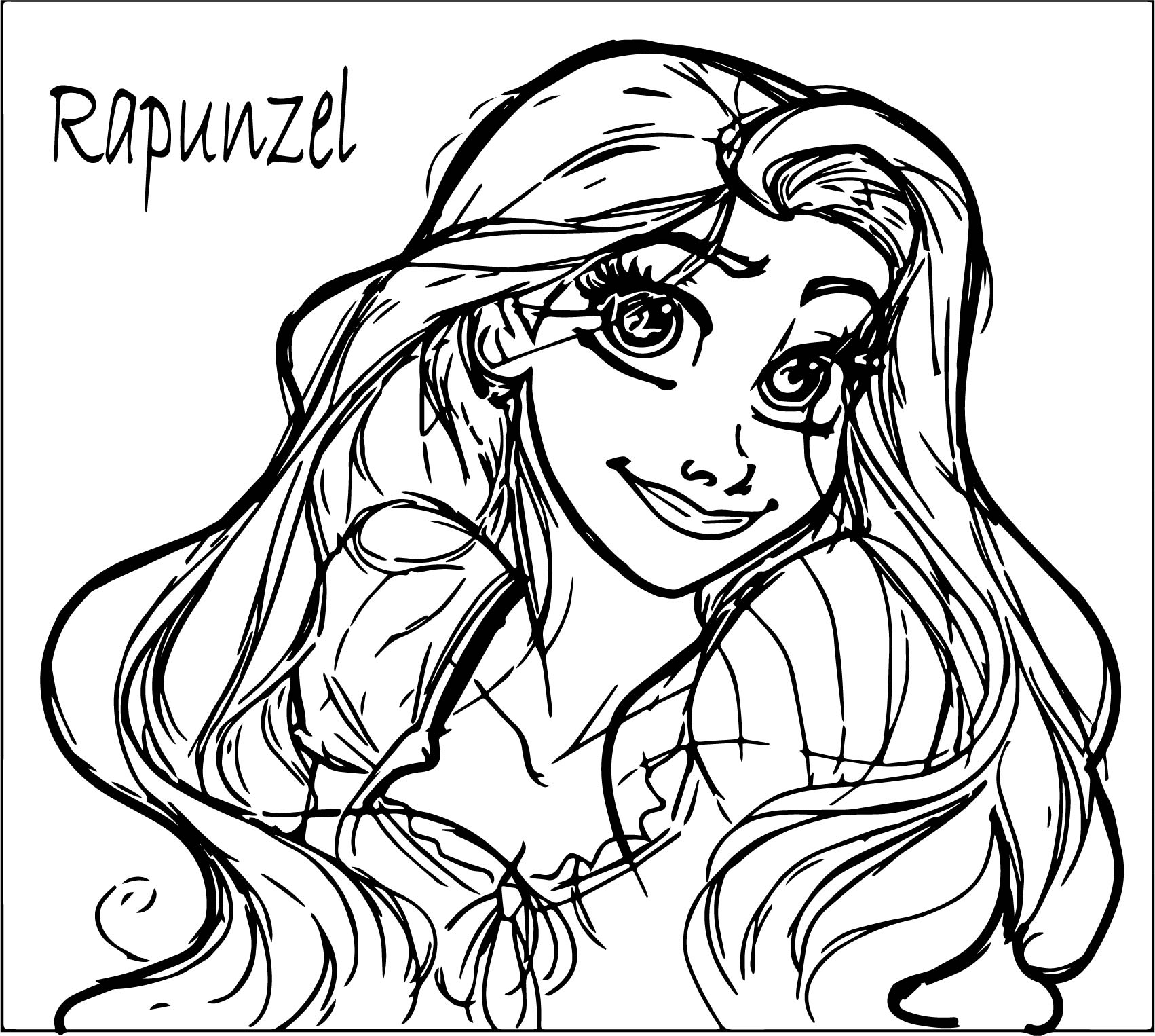 1702x1526 Tangled Coloring Pages Girls
