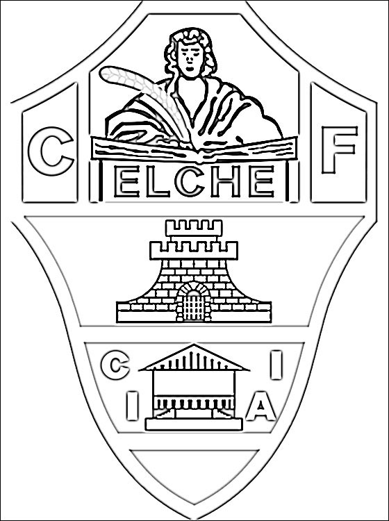 560x750 Emblem Of Elche Cf Coloring Page Coloring Pages