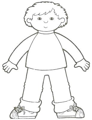 307x400 Body Coloring Pages
