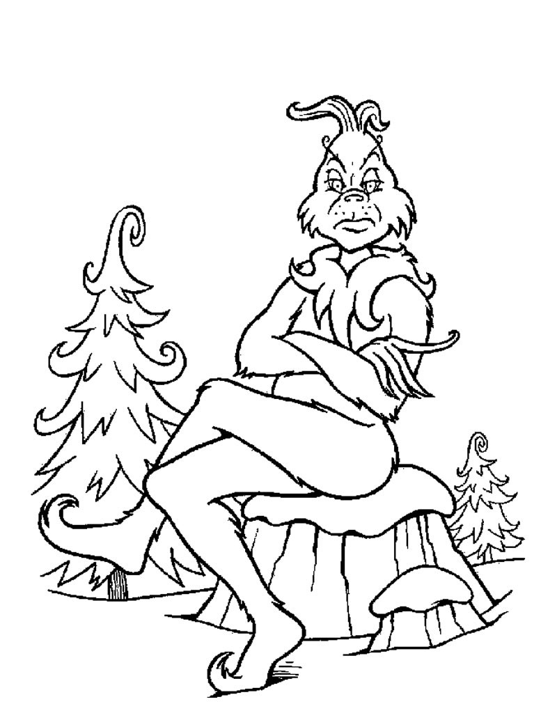 800x1034 Grinch Full Body Coloring Pages K Cool