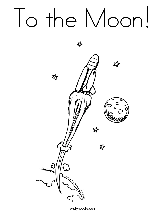 685x886 To The Moon Coloring Page