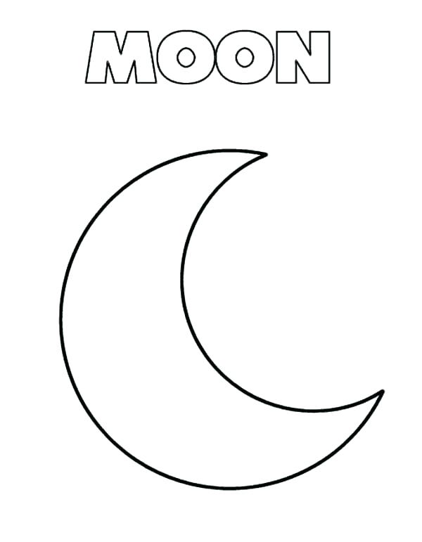Moon Coloring Pics Coloring Pages