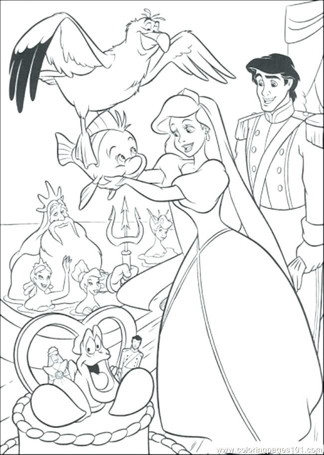 650x912 Ariel Coloring Page