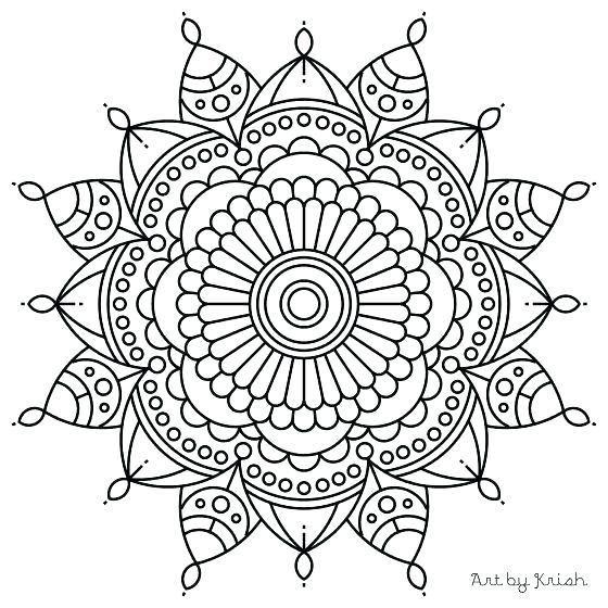 560x560 Intricate Coloring Pages Printable Flower Mandala Coloring Sheets