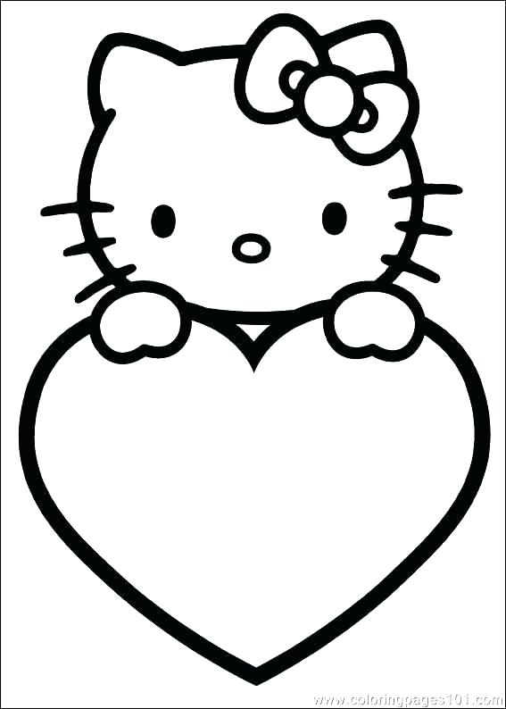 567x794 Hello Kitty Free Printable Coloring Pages