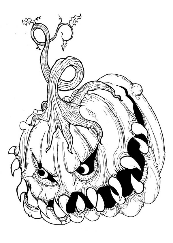 600x840 Scary Halloween Coloring Pages To Print Printable Scary Halloween
