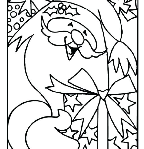 579x600 Printable Christmas Coloring