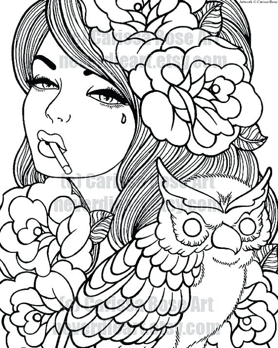 570x713 Female Coloring Pages Full Size Of Up Girl Coloring Pages Together