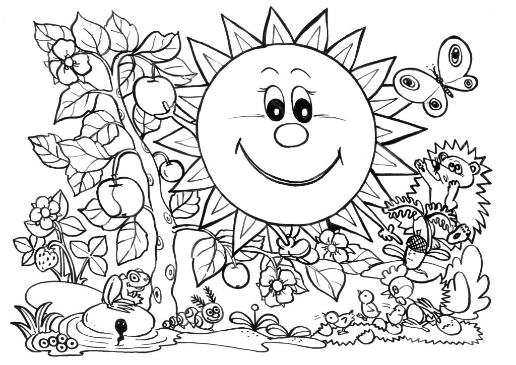 1024x725 Full Size Coloring Pages Garden Full Size Coloring Pages Coloring