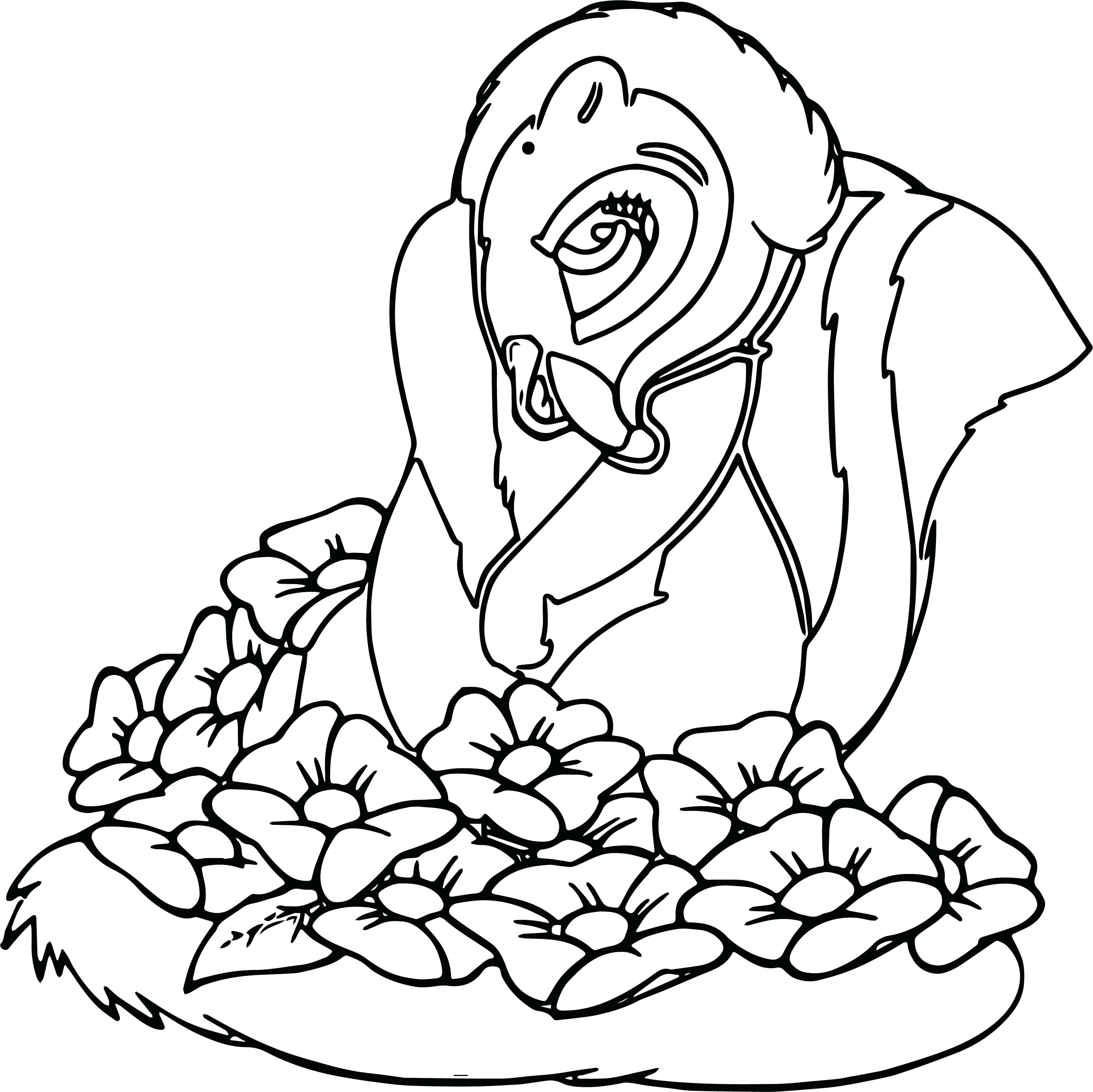 3690x3687 Best Of Flower The Skunk Coloring Pages Gallery Printable