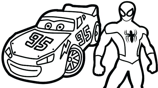 618x348 Coloring Pages To Print Lightning Mcqueen Page Printable As Well