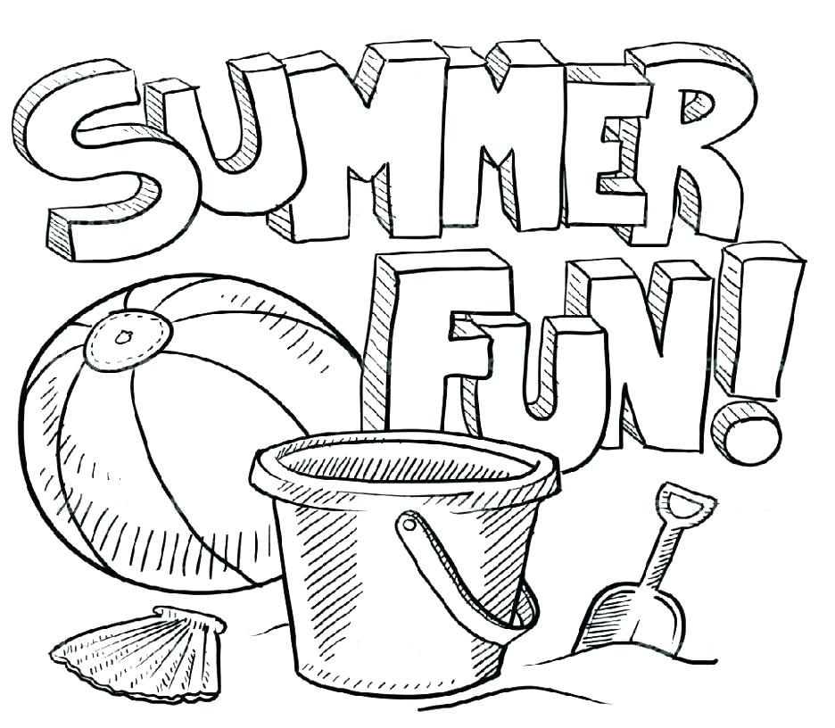 936x816 Summer Fun Coloring Pages Fun Coloring Sheets Printable Fun Summer