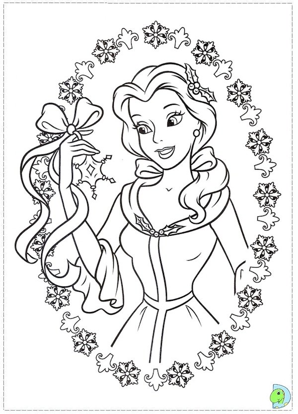 600x834 Free N Fun Christmas Coloring Pages Disney Princess Christmas