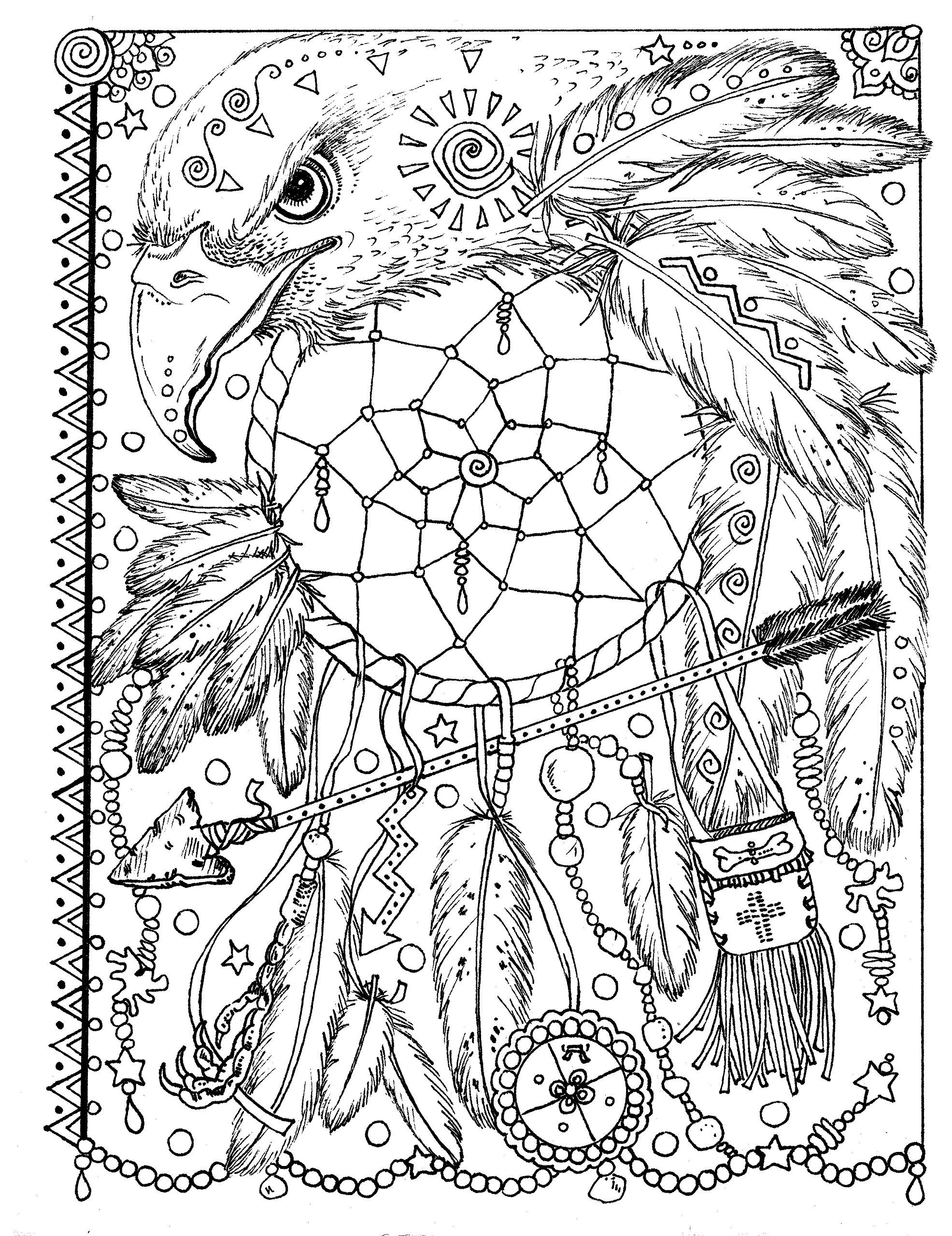 1971x2560 Animal Spirit Dreamcatchers Coloring Fun For All Ages Deborah