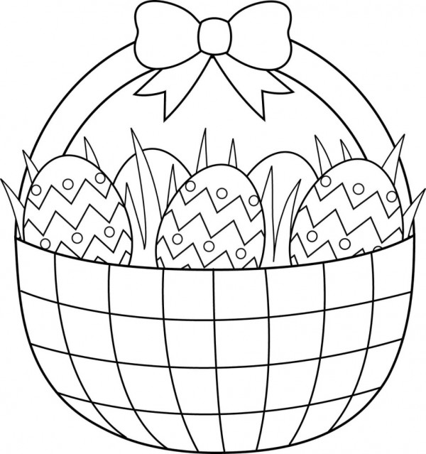 600x639 Printable Easter Colouring Pages
