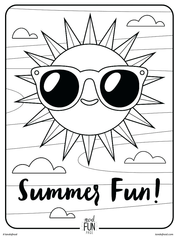 728x986 Coloring Pages For Kindergarten Summer Fun Coloring Pages