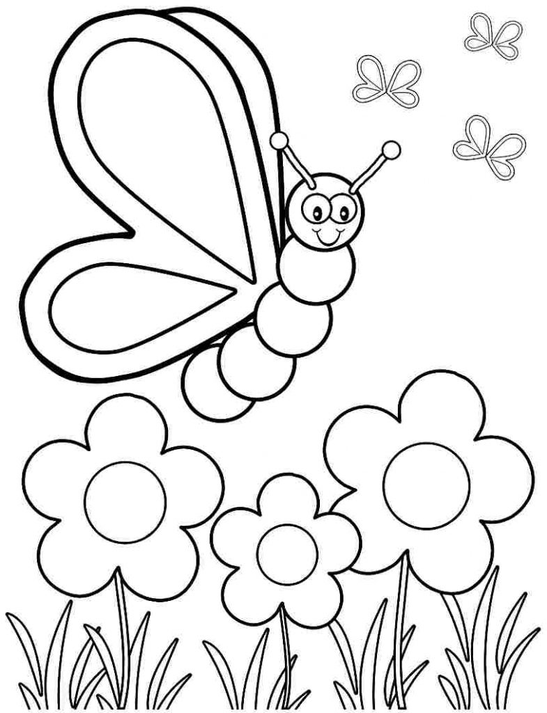 785x1024 Free Spring Coloring Pages For Kids To Have Fun Colorings