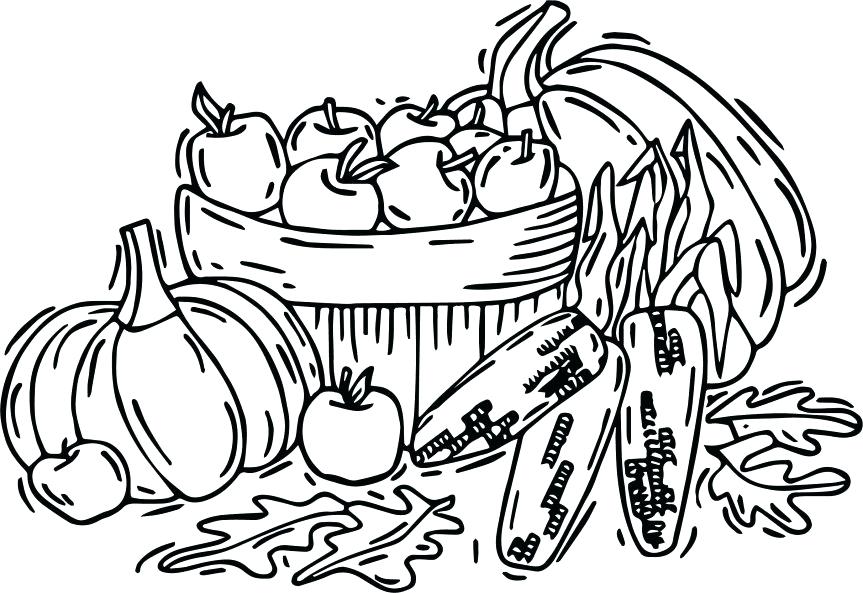 863x593 Vegetable Coloring Pages For Preschoolers Autumn Fruit Vegetables