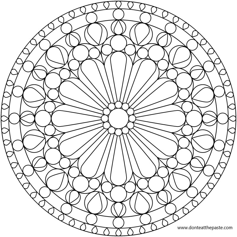800x800 Geometric Design Coloring Pages