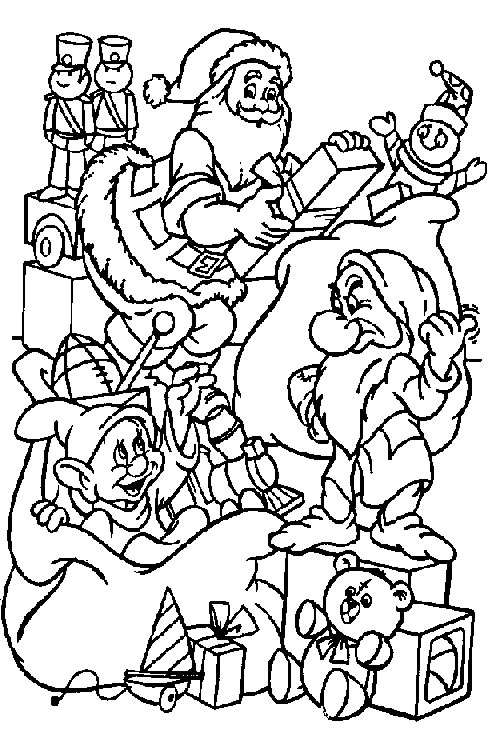 488x753 Disney Coloring Pages For Christmas