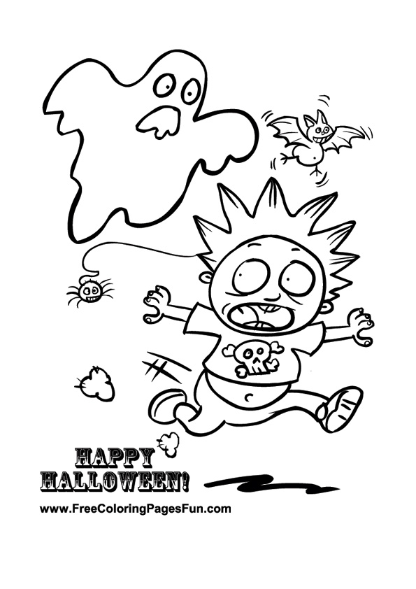 595x842 Fun Halloween Coloring Pages