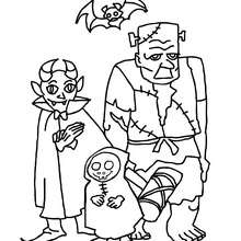 220x220 Halloween Monsters Coloring Pages