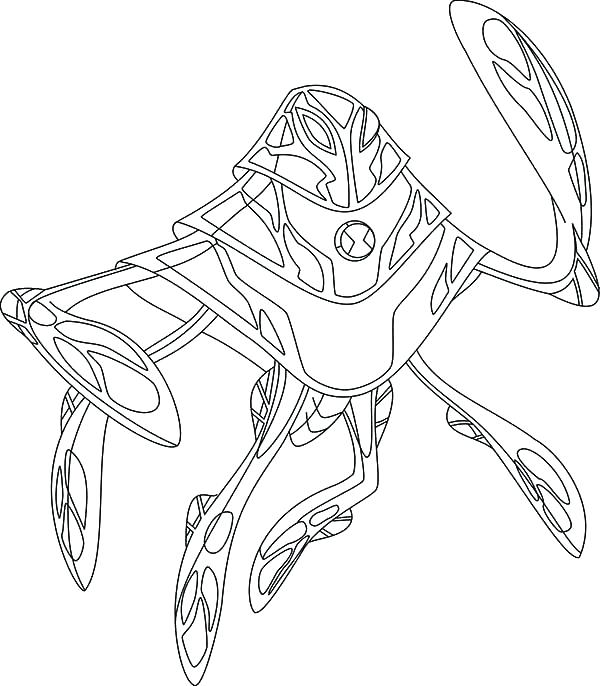 600x686 Alien Coloring Page Alien Coloring Funny Alien In Coloring Page