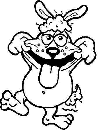 351x450 Happy Dog Coloring Pages