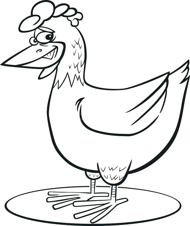756x900 Hen Coloring Pages Funny Cartoon Coloring Pages Hen Coloring Pages