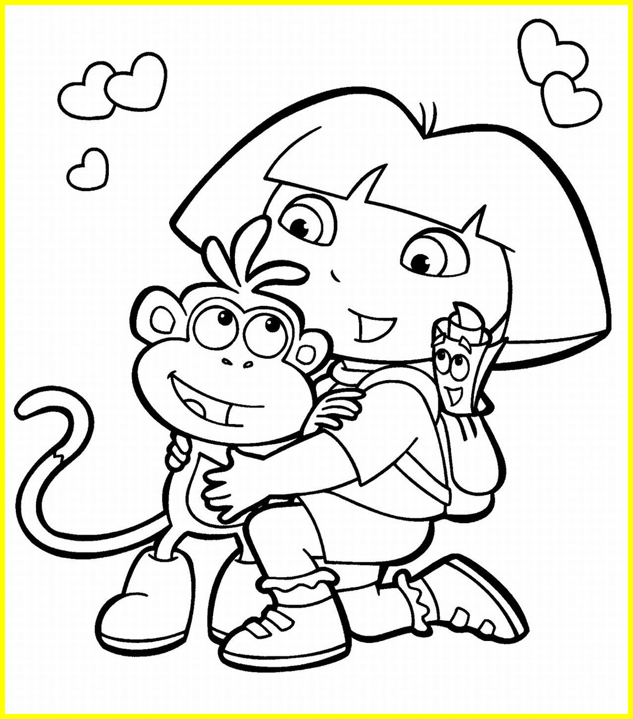 1280x1455 Best Coloring Page Cartoon Printable Funny Image Of Styles