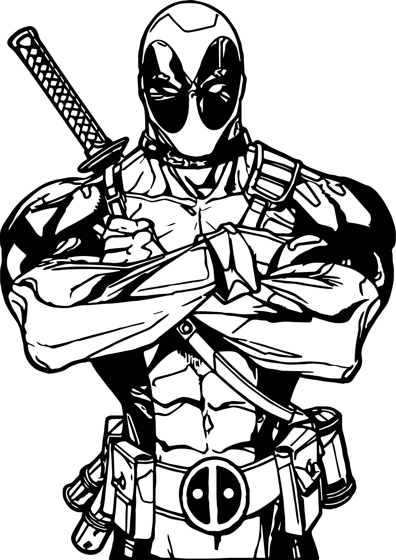 1511x2136 Unique Deadpool Coloring Pages To Print Printable Funny