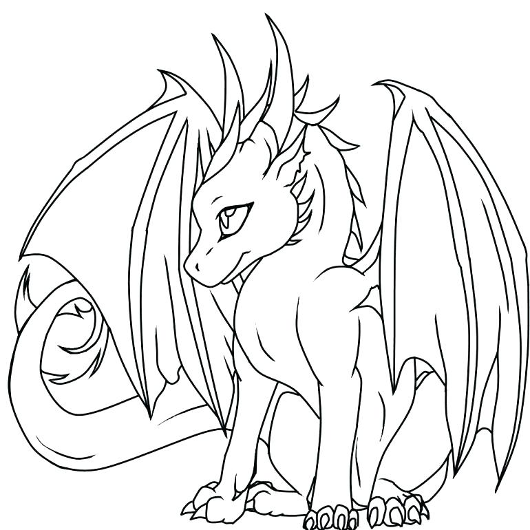 770x770 Amazing Dragon Coloring Pages Realistic Coloring Pages Dragon