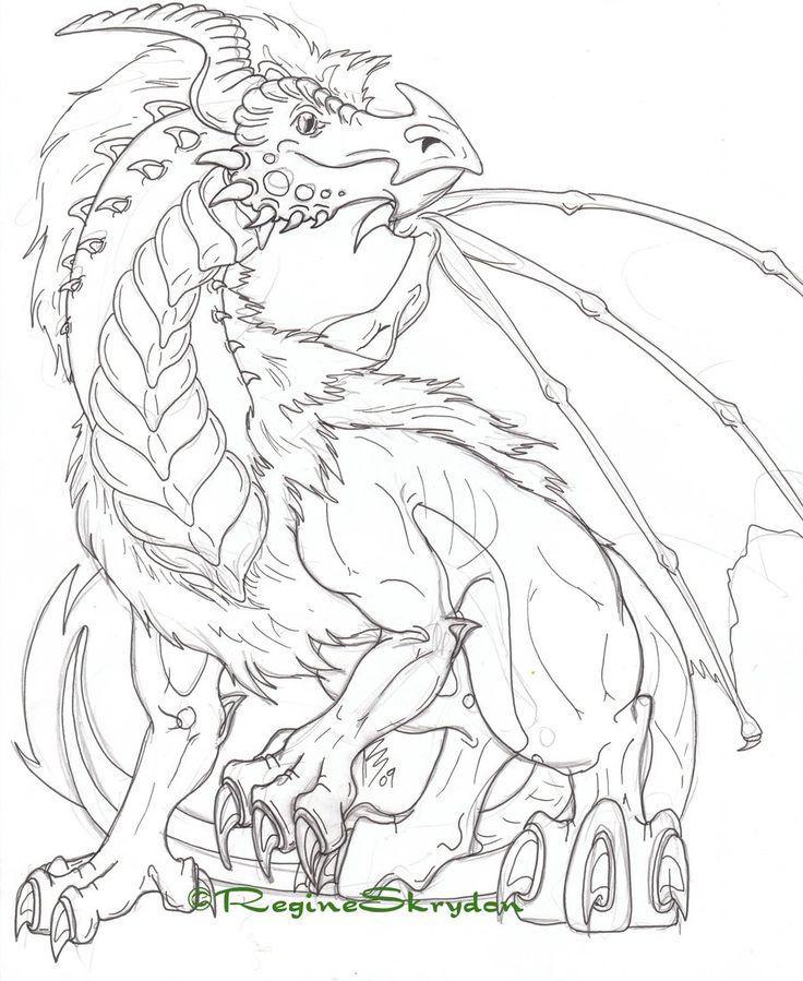 736x899 Printable Dragon Coloring Pages For Adults