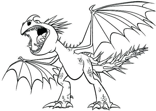 600x429 Dragon Coloring Pages Pdf