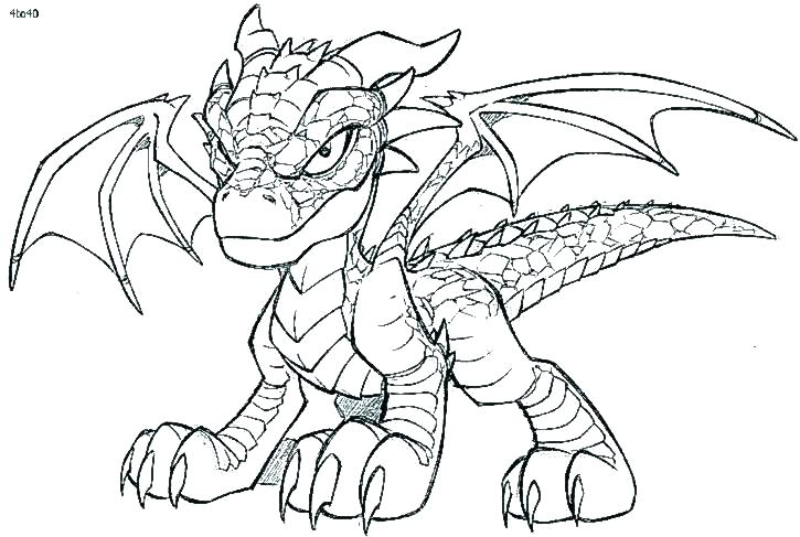725x487 Realistic Dragon Coloring Pages