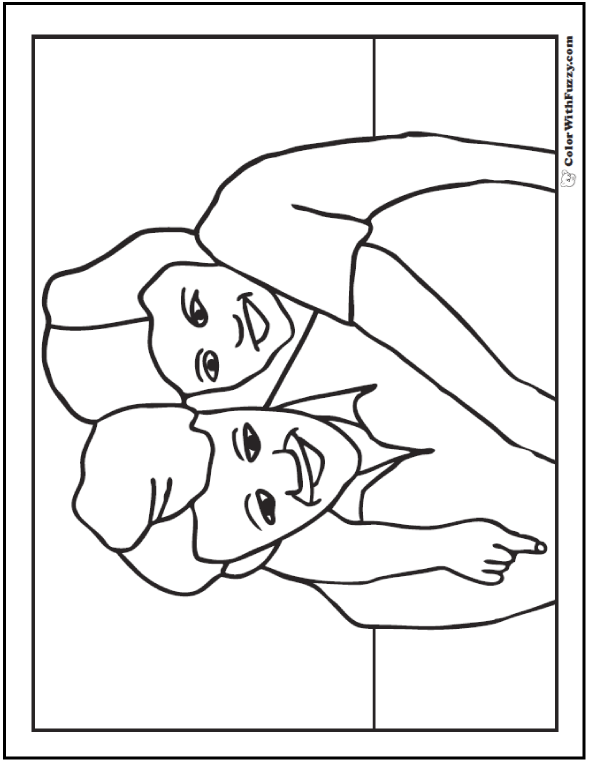 590x762 Fun Father's Day Coloring Pages I Love My Daddy!